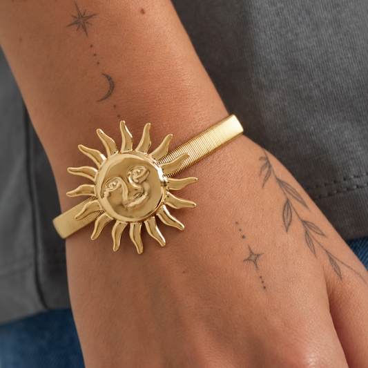 Stainless Steel Sunny Cuff Bracelet