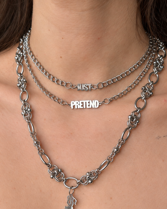 'Specter' Stainless Steel Necklace - Handmade