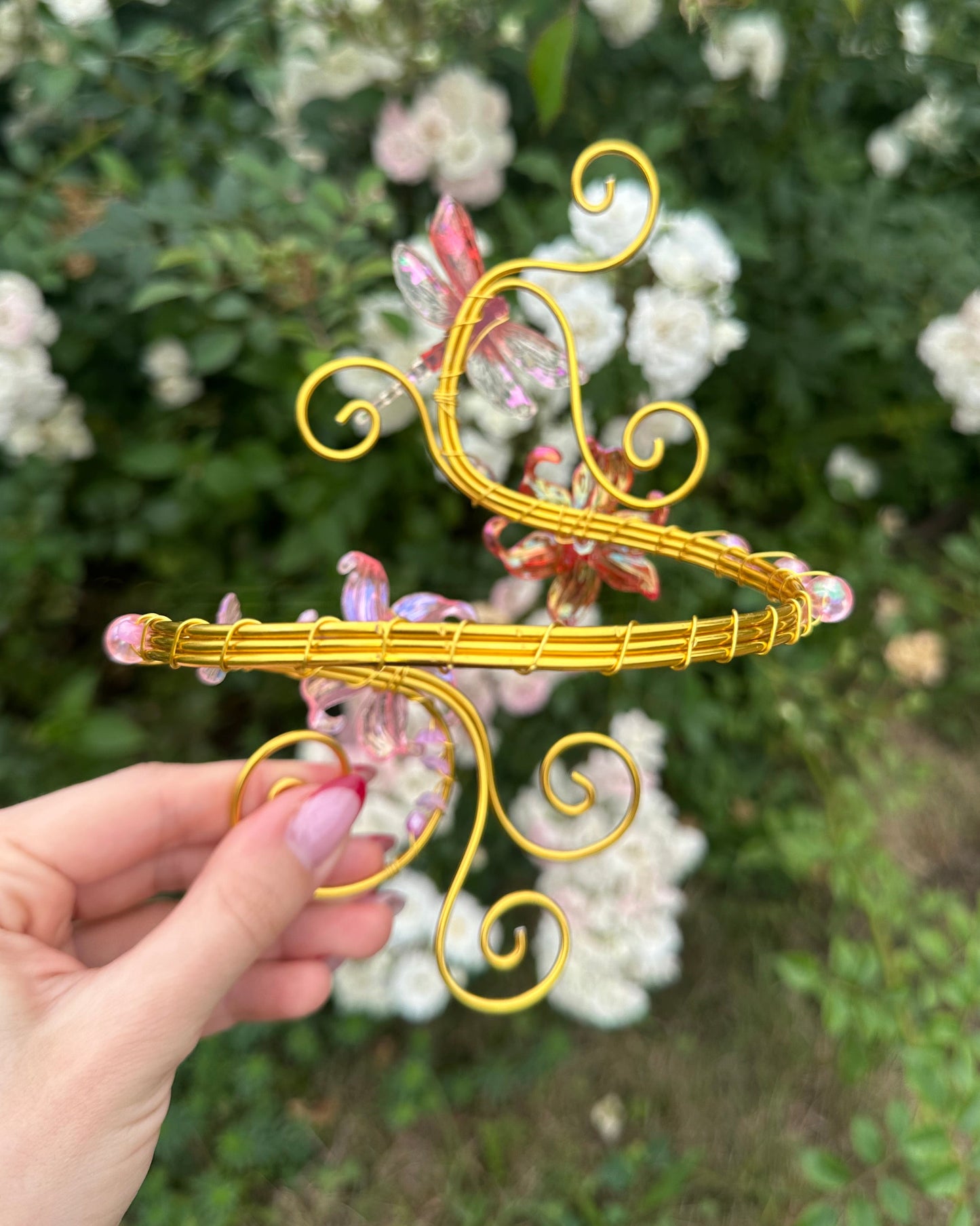 Oberarmreif Gold 'Leva' – Handgemachter Fairycore Arm Cuff Jewelry
