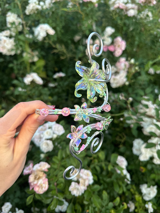 Oberarmreif Silber 'Lita' – Handgemachter Fairycore Arm Cuff Jewelry