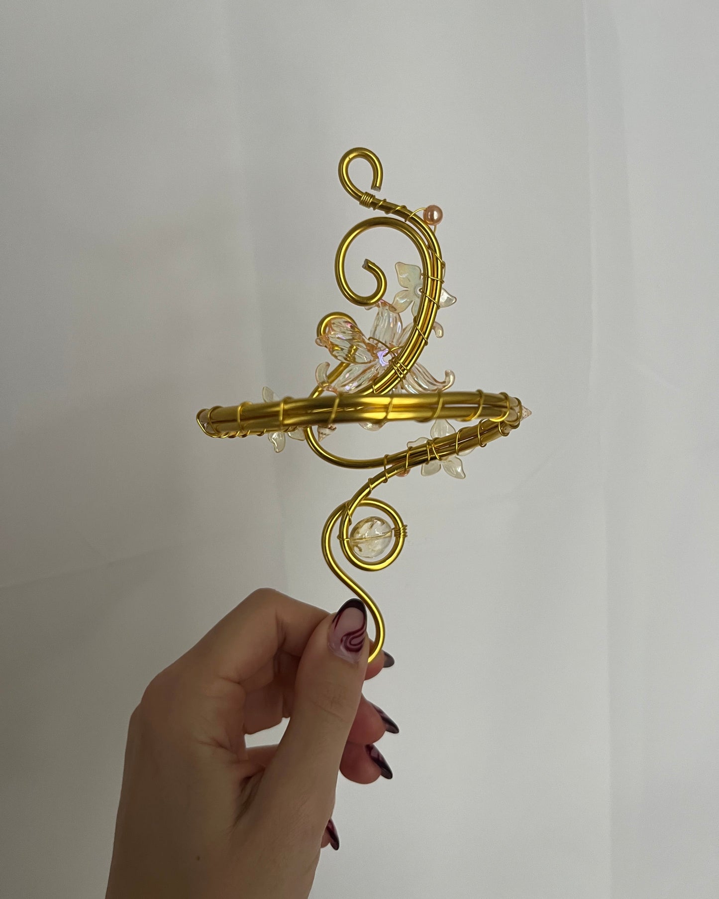 Oberarmreif Gold 'Mary' – Handgemachter Fairycore Arm Cuff Jewelry