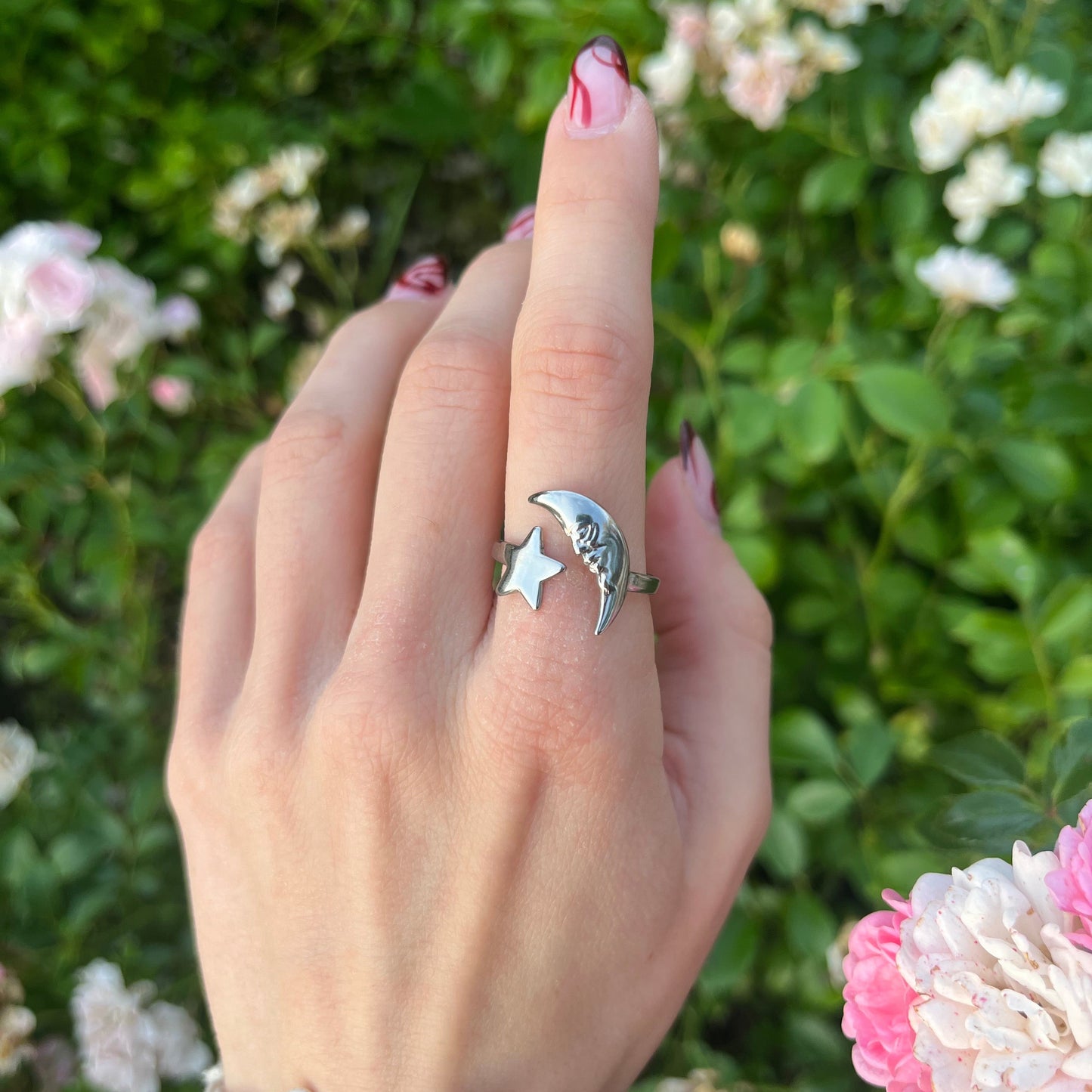 Stainless Steel Night Sky Ring