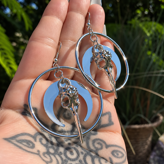 Handmade Witchcore Stainless Steel Earrings 'Shane'