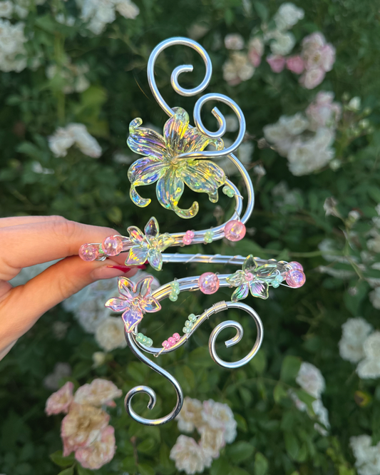 Oberarmreif Silber 'Lita' – Handgemachter Fairycore Arm Cuff Jewelry