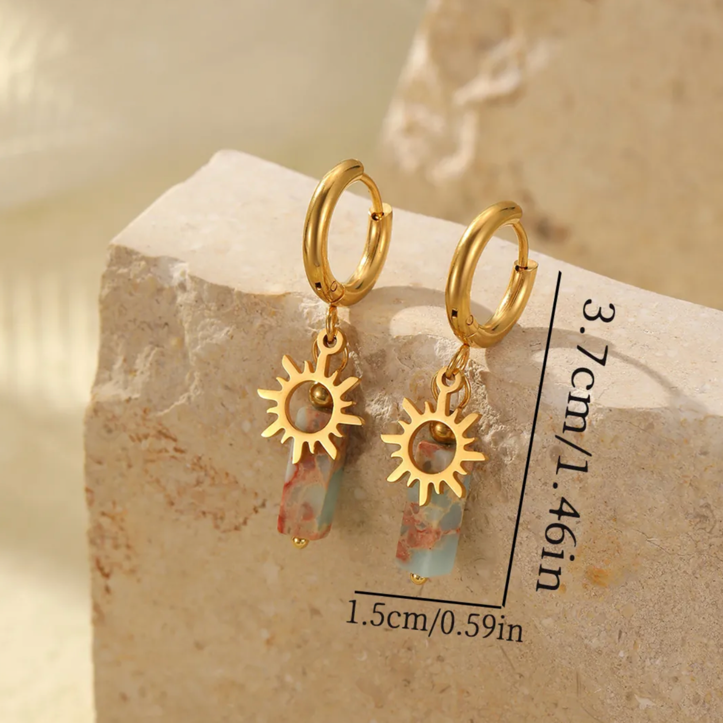 Stainless Steel Solar Magic Earrings