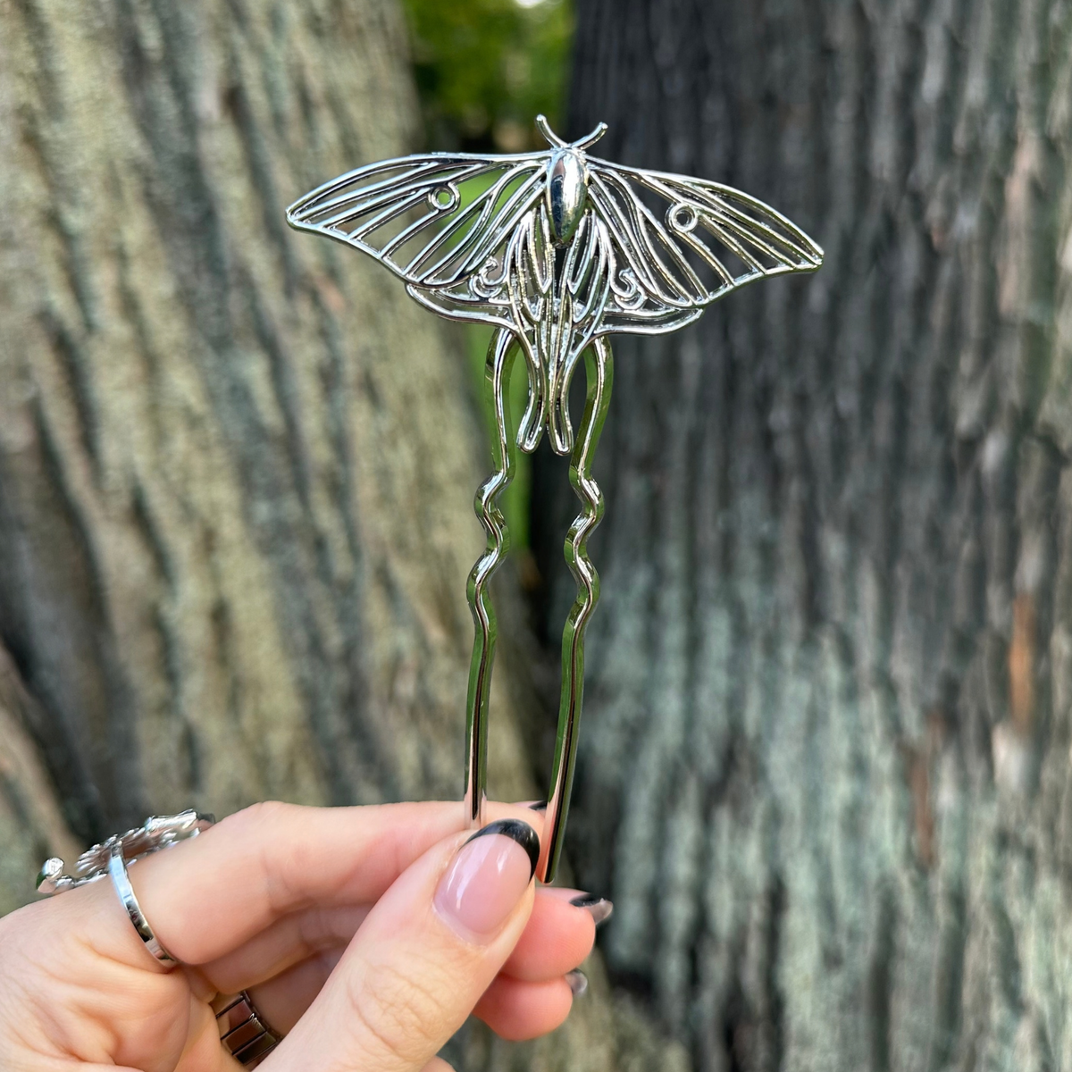 Whimsical Moth Hair Pin 'Katla'