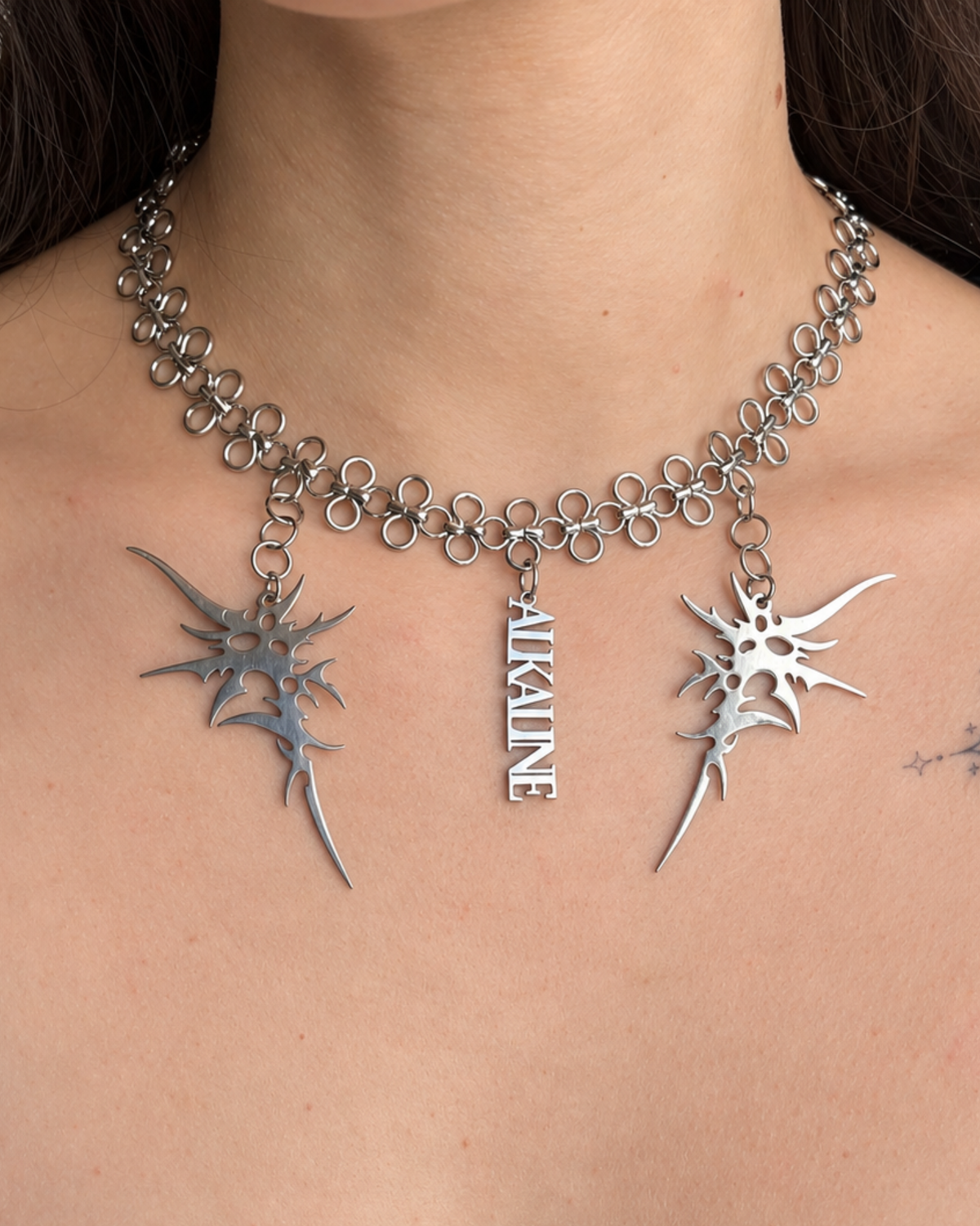'Alkaline' Iron Choker Necklace - Handmade