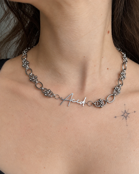 'Acid' Stainless Steel Necklace - Handmade