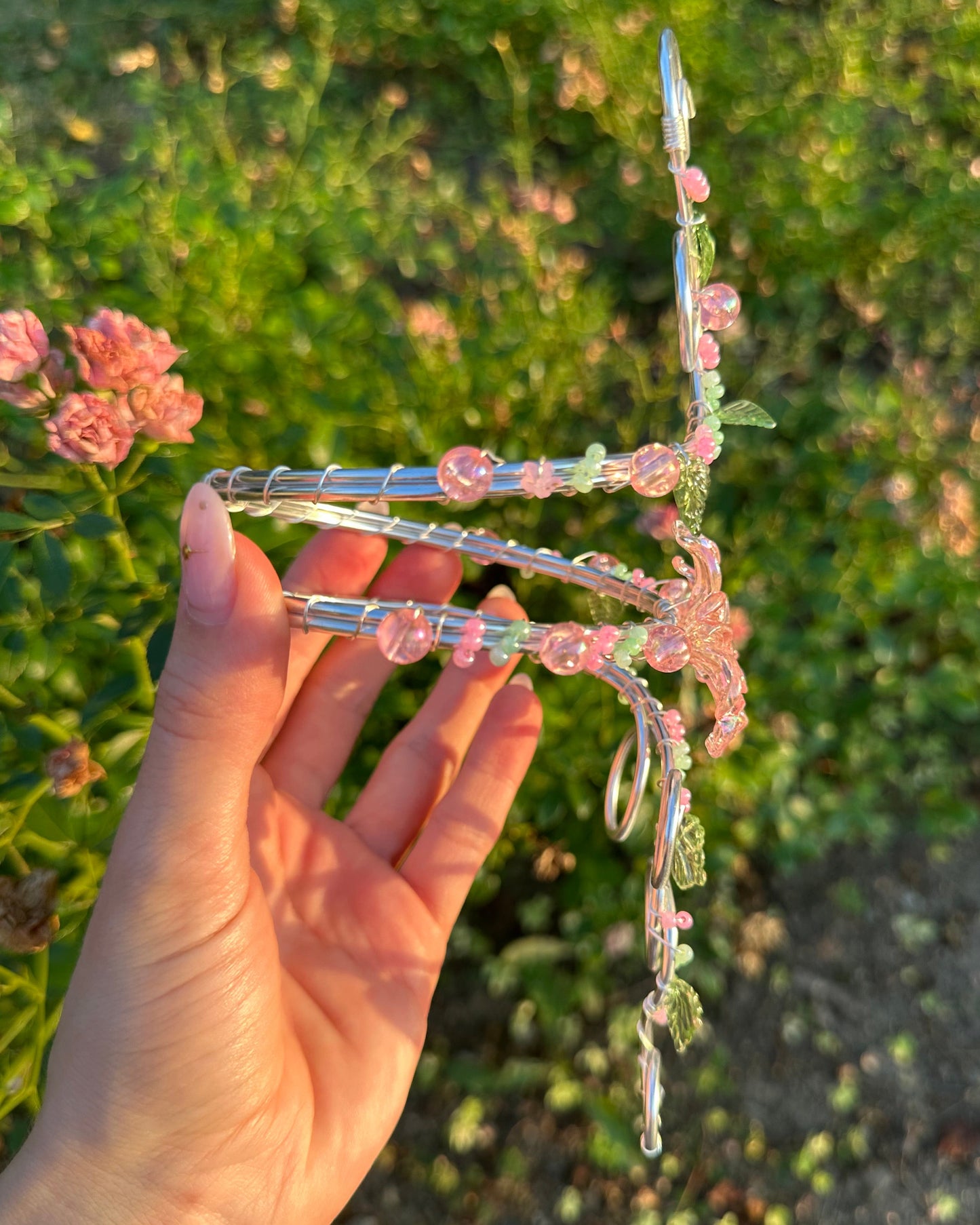 Oberarmreif Silber 'Emile' – Handgemachter Fairycore Arm Cuff