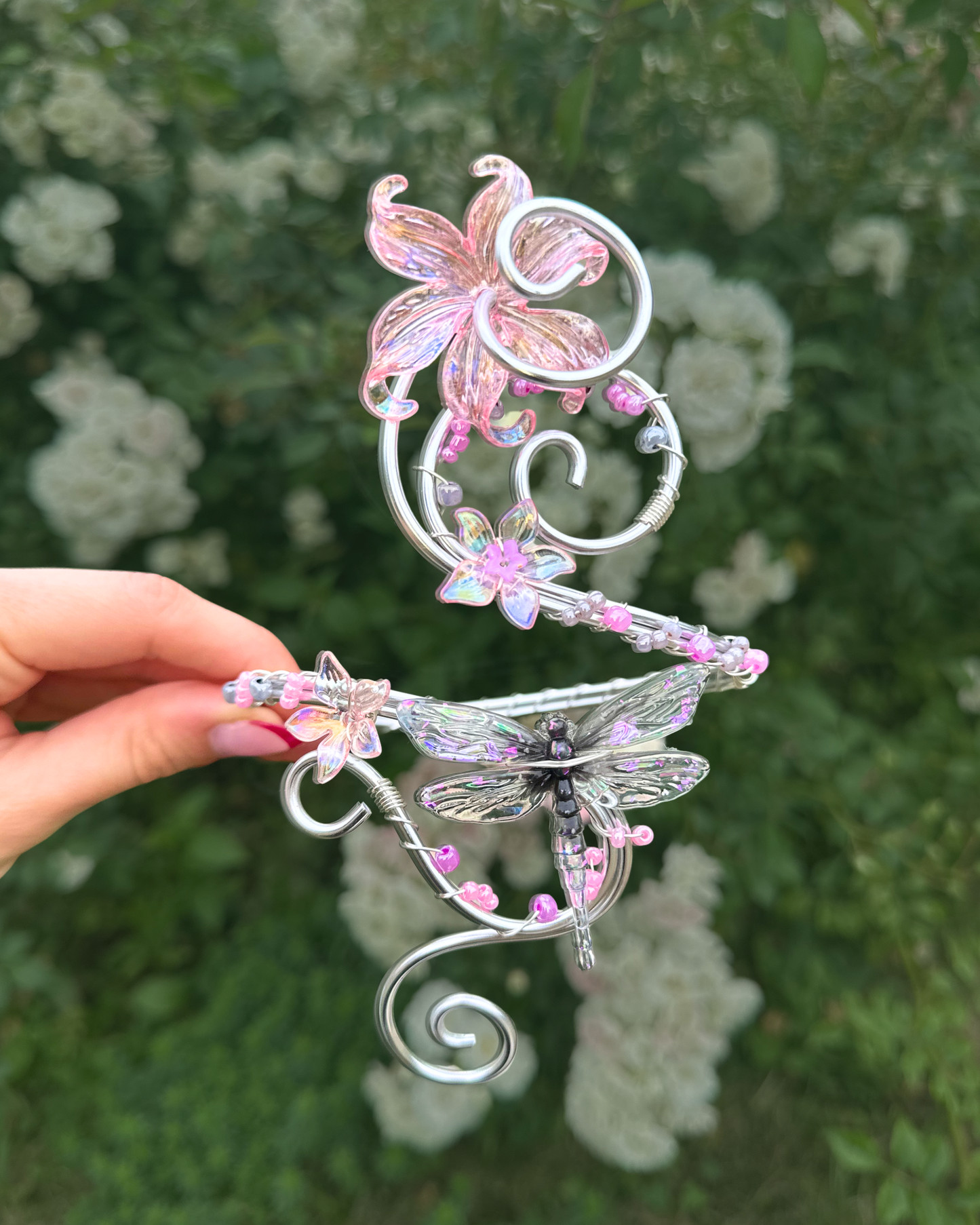 Oberarmreif Silber 'Dace' – Handgemachter Fairycore Arm Cuff Jewelry