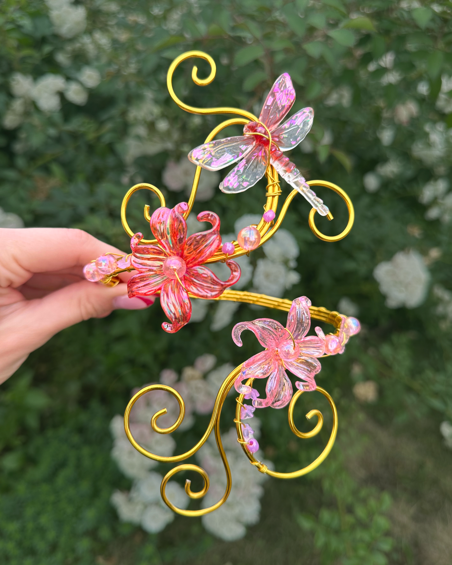 Oberarmreif Gold 'Leva' – Handgemachter Fairycore Arm Cuff Jewelry