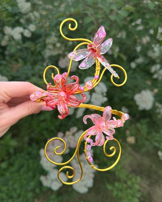 Oberarmreif Gold 'Leva' – Handgemachter Fairycore Arm Cuff Jewelry