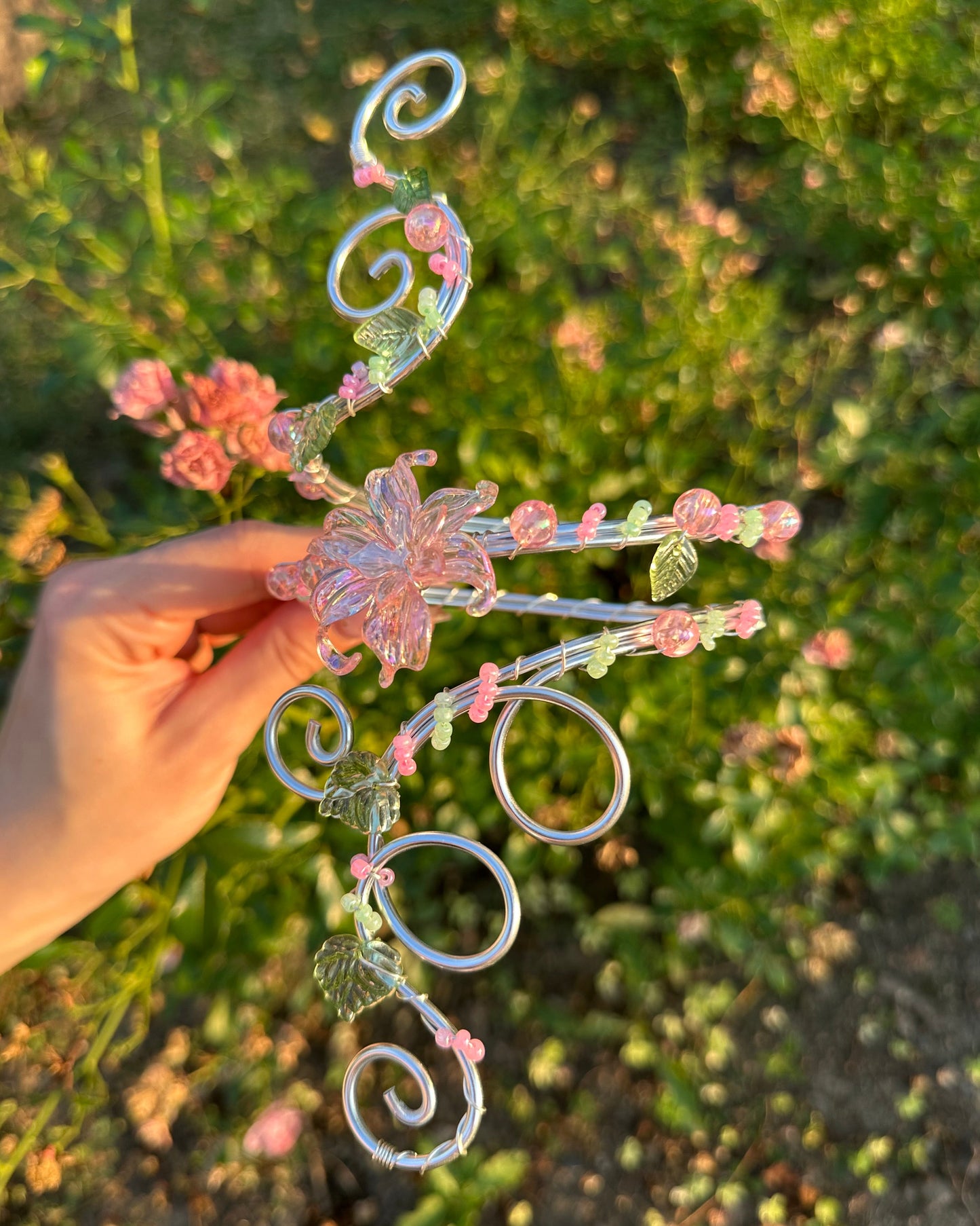 Oberarmreif Silber 'Emile' – Handgemachter Fairycore Arm Cuff
