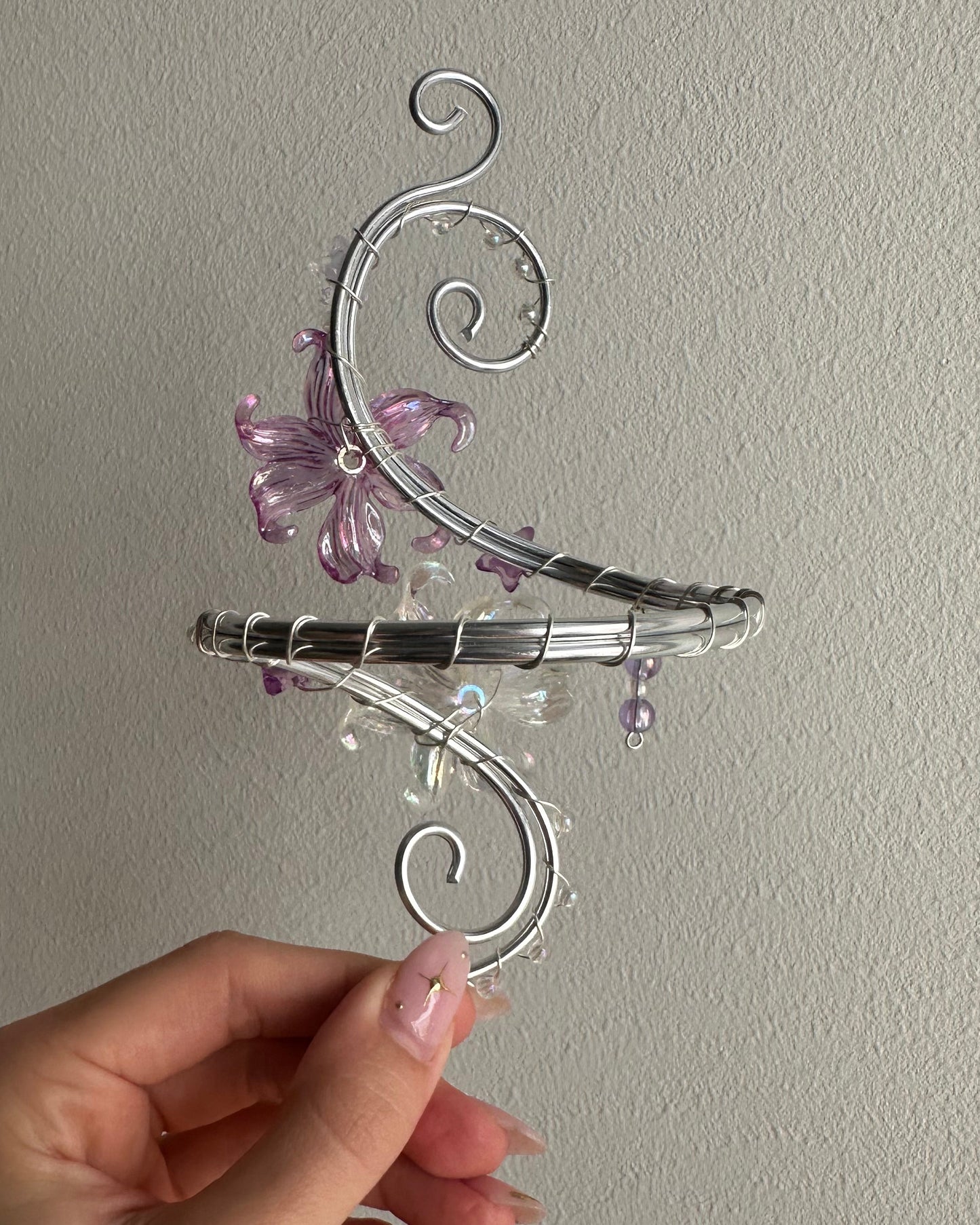 Oberarmreif Silber 'Jordy' – Handgemachter Fairycore Arm Cuff