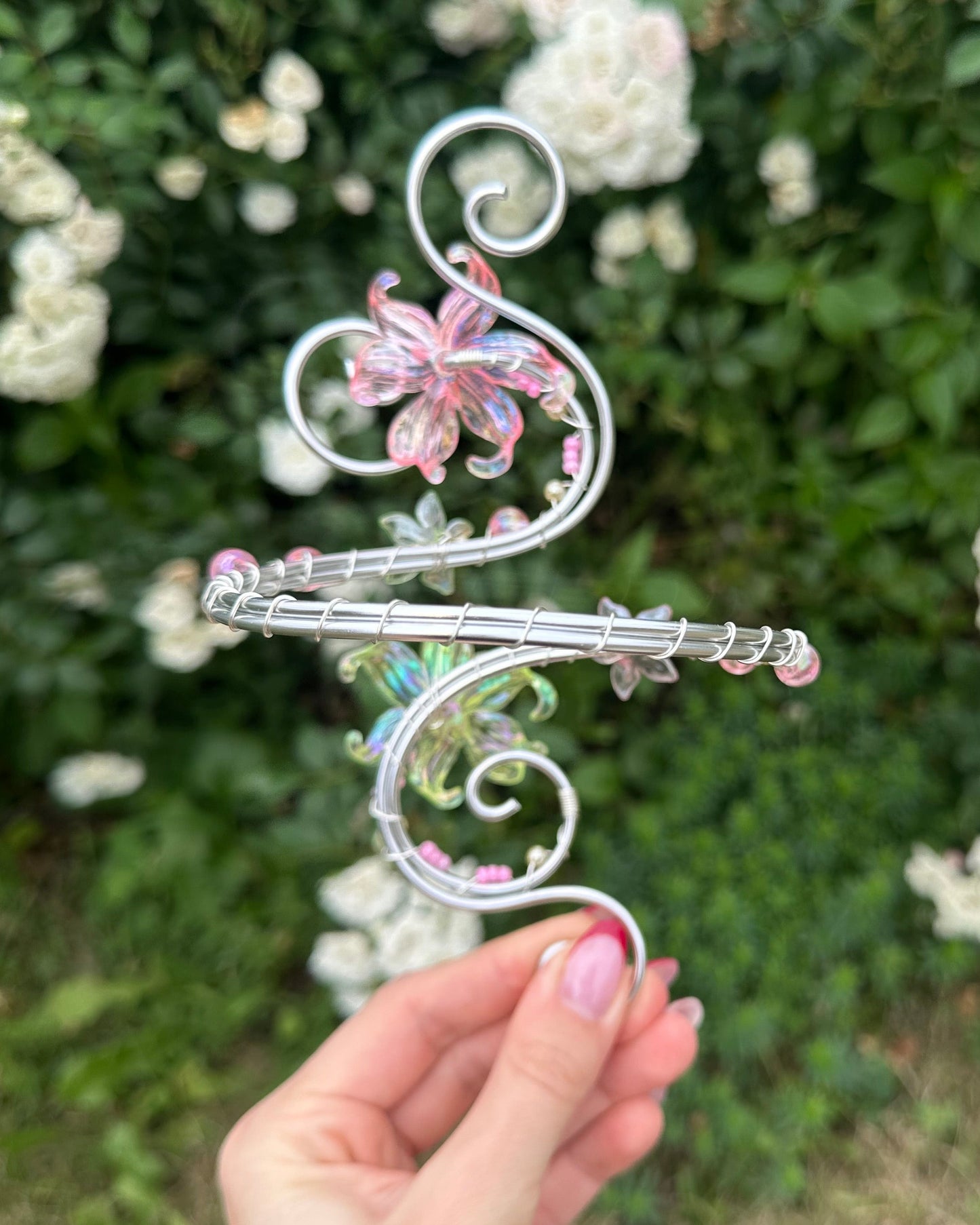 Oberarmreif Silber 'Enija' – Handgemachter Fairycore Arm Cuff Jewelry