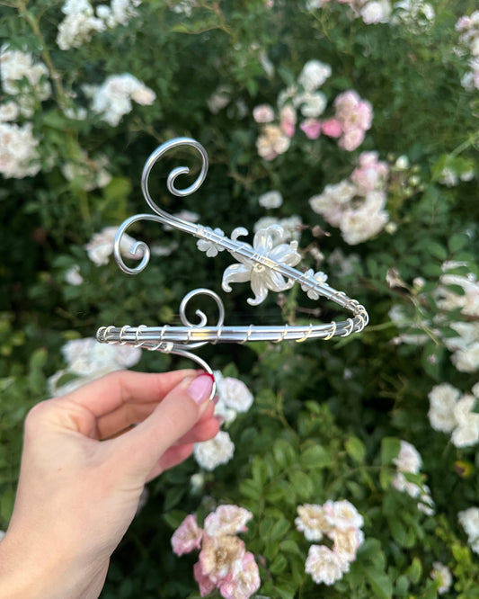 Oberarmreif Silber 'Madara' – Handgemachter Fairycore Arm Cuff Jewelry