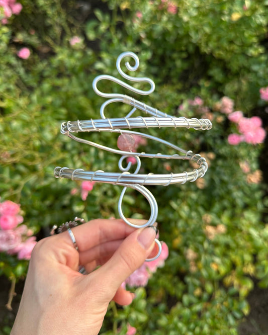 Oberarmreif Silber 'Gracie' – Handgemachter Arm Cuff Jewelry