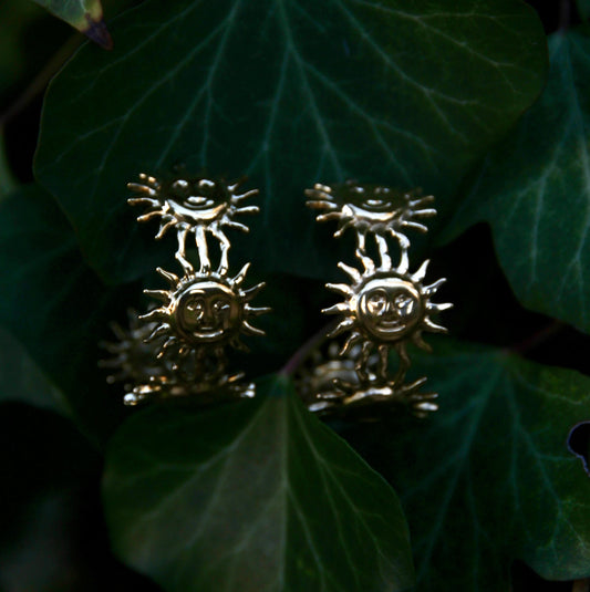 Stainless Steel Sunny Hoop Earrings