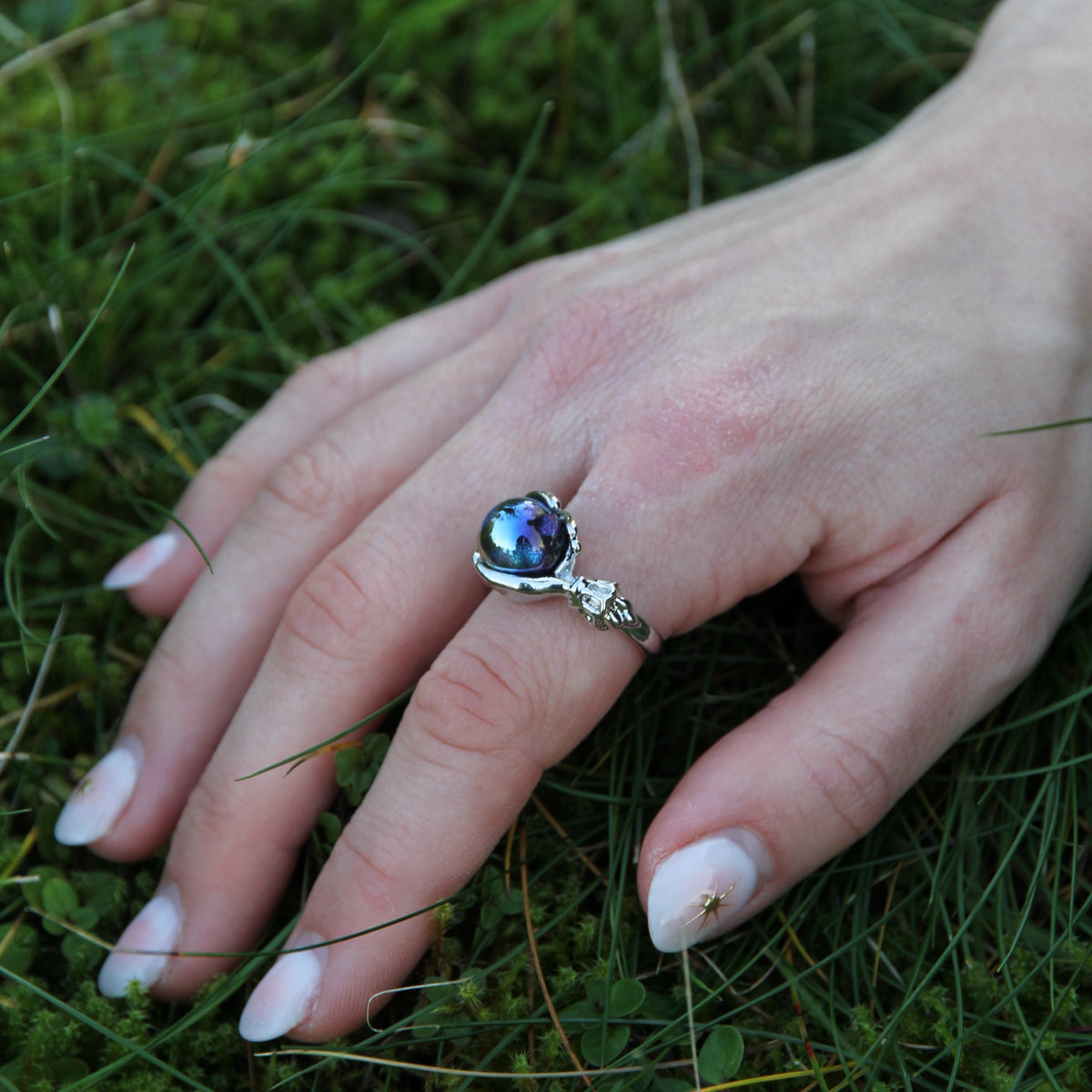 Antique Silver Ring 'World Keeper'