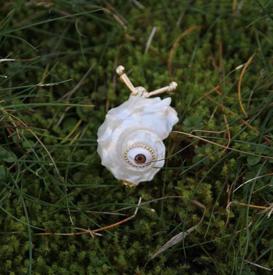 Golden Snail Ring 'Garden Hermit'