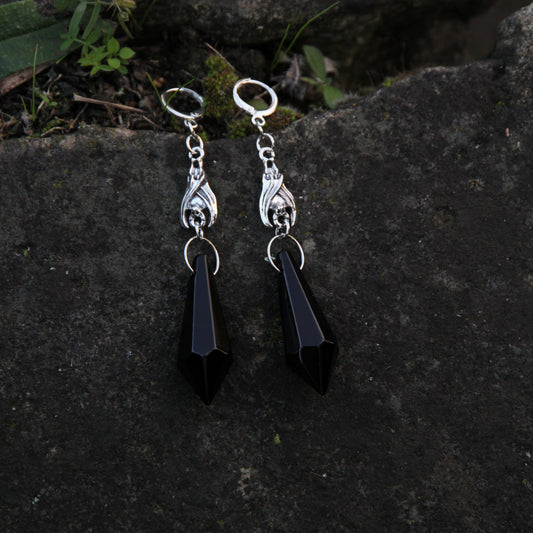 Goth Inspired Bat Earrings 'Naela'