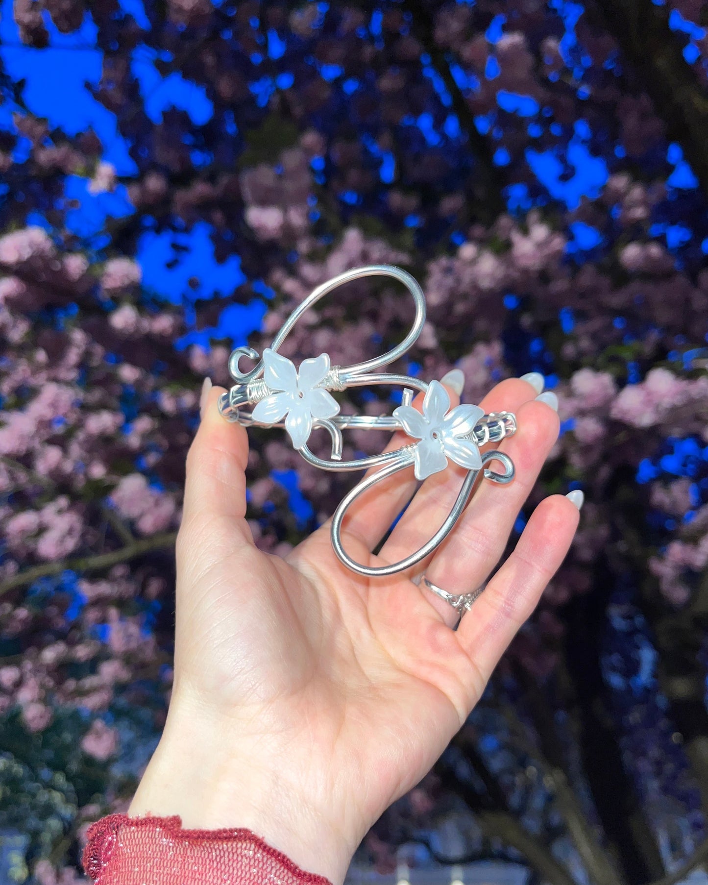Silver Arm Cuff 'Freya'