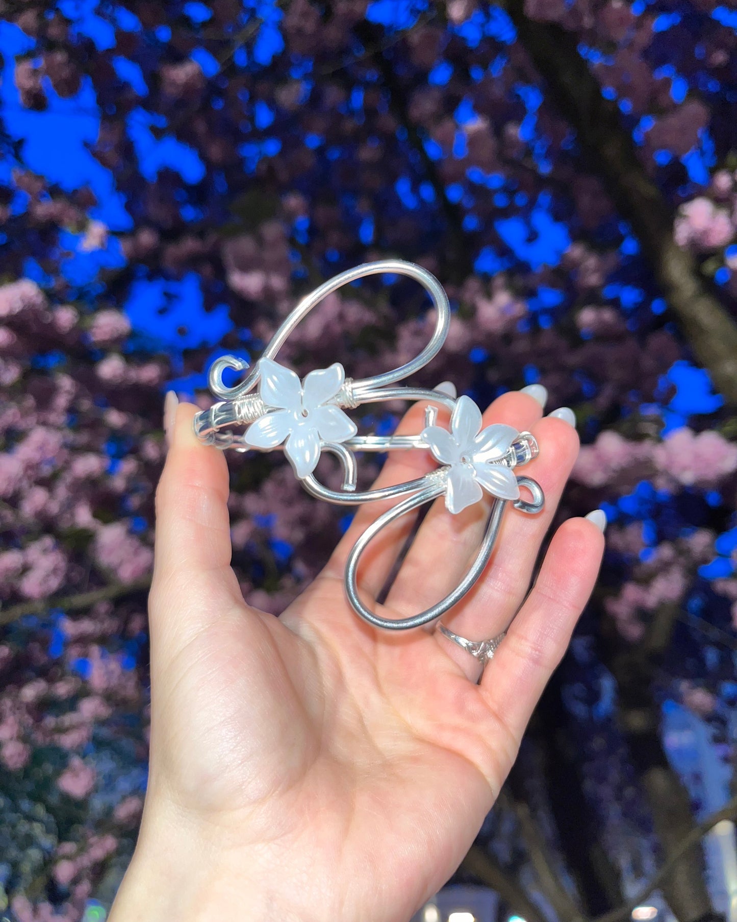 Silver Arm Cuff 'Freya'