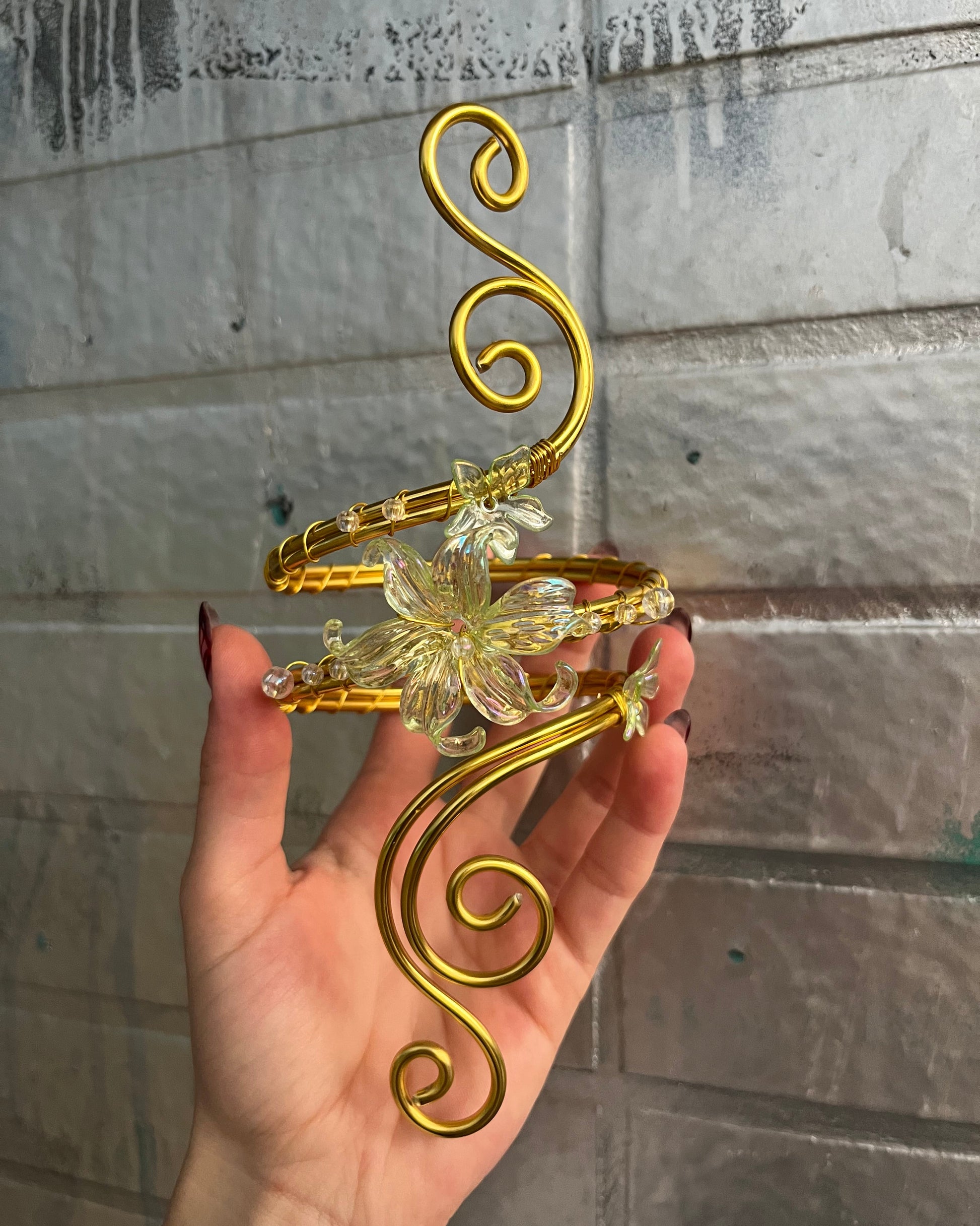 Wire Wrapping Arm Cuff Jewelry