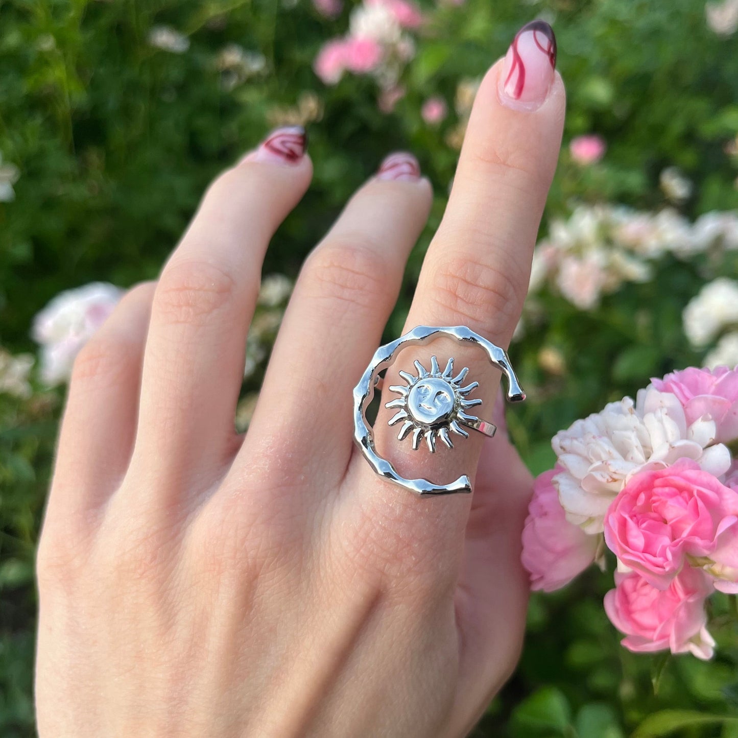 Stainless Steel Cosmos Ring