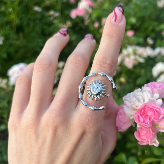 Stainless Steel Cosmos Ring