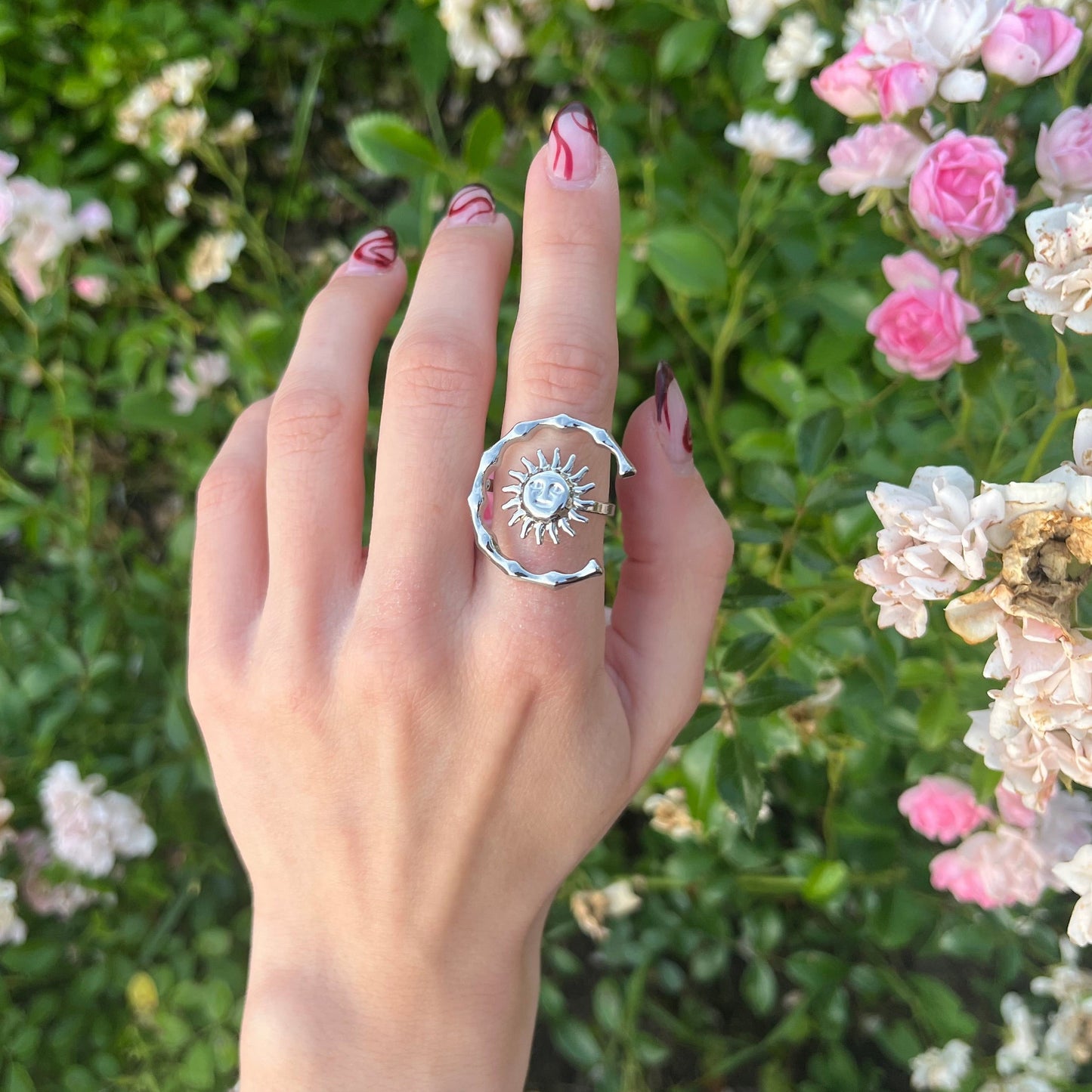 Stainless Steel Cosmos Ring