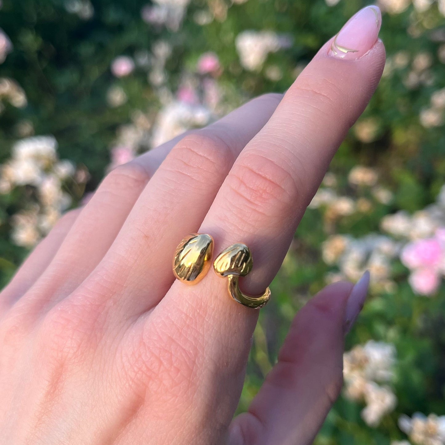 Darling Mushroom Ring 18K Gold Plated