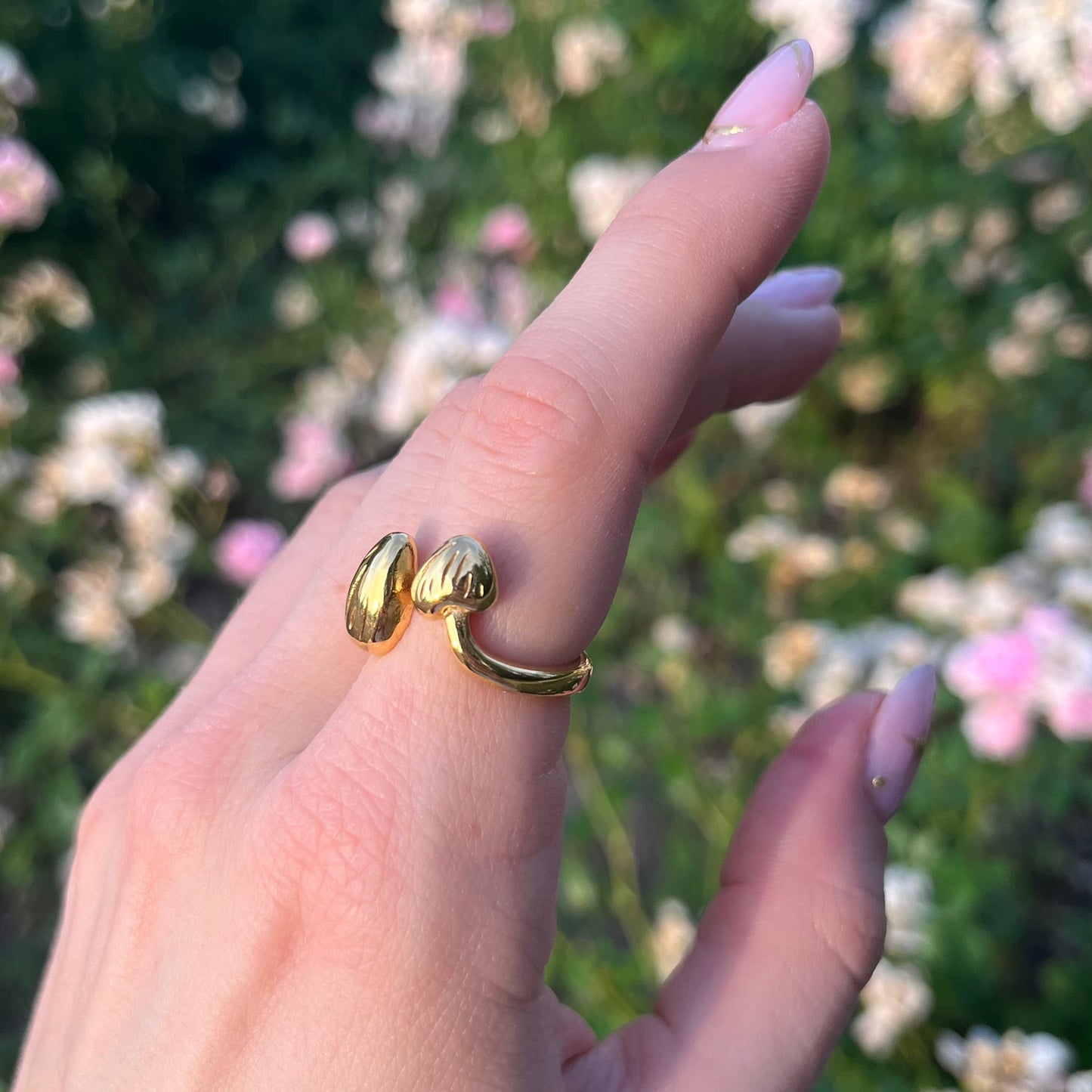 Darling Mushroom Ring 18K Gold Plated