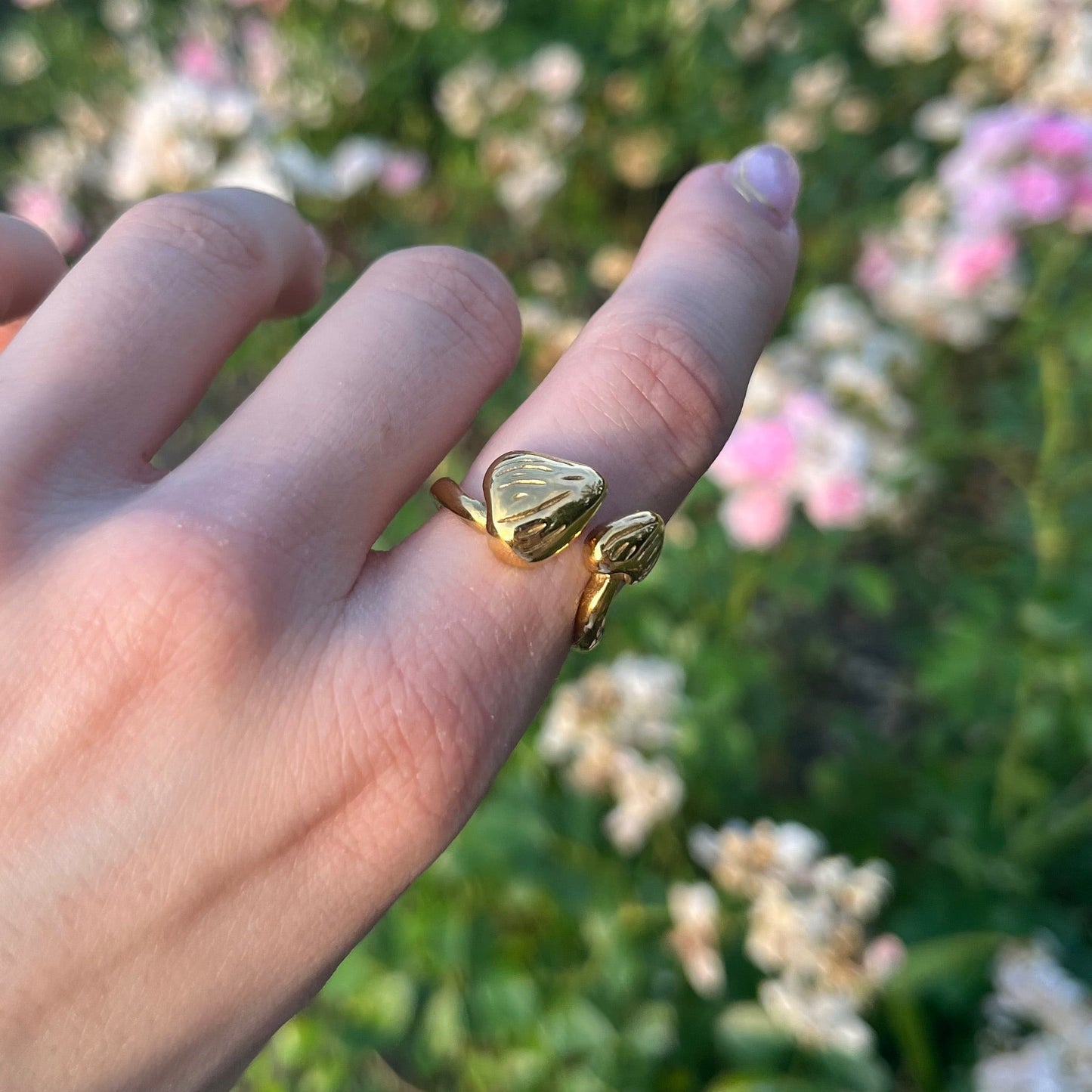 Darling Mushroom Ring 18K Gold Plated