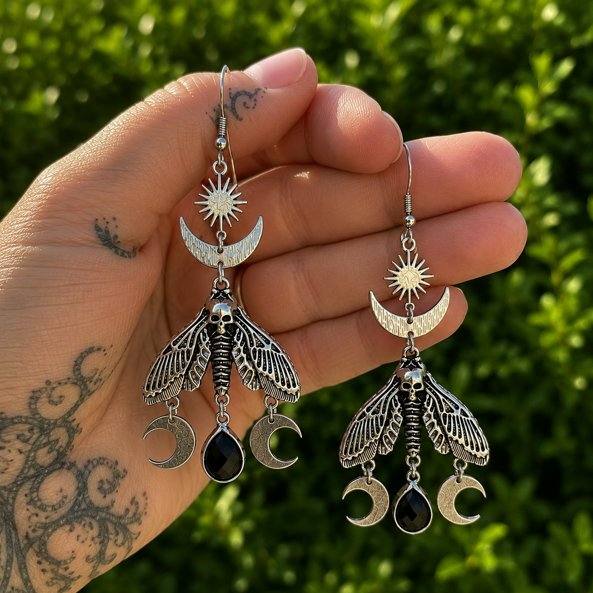 Handmade Witchcore Stainless Steel Earrings 'Nerys'