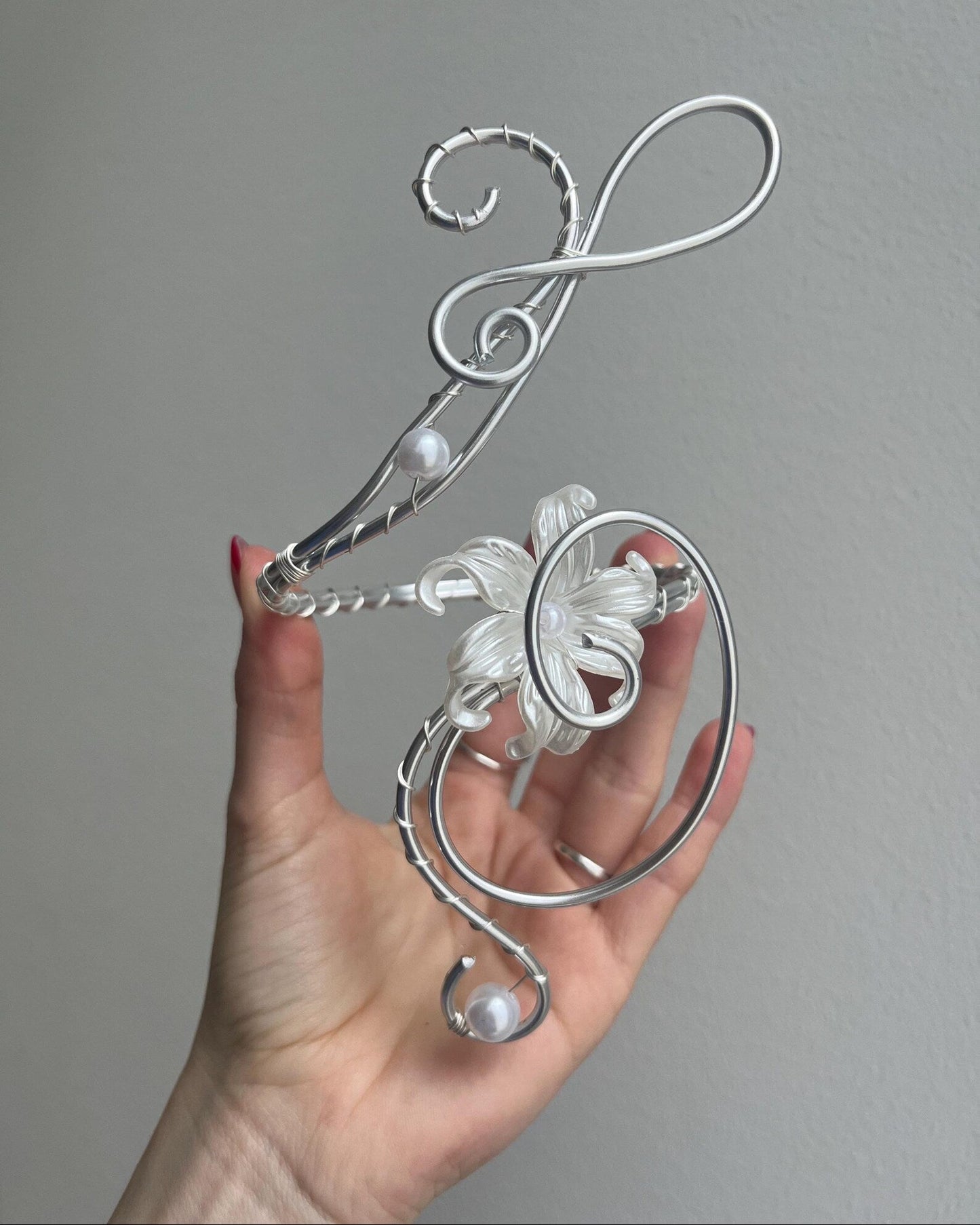 Silver Wire Wrapping Arm Cuff