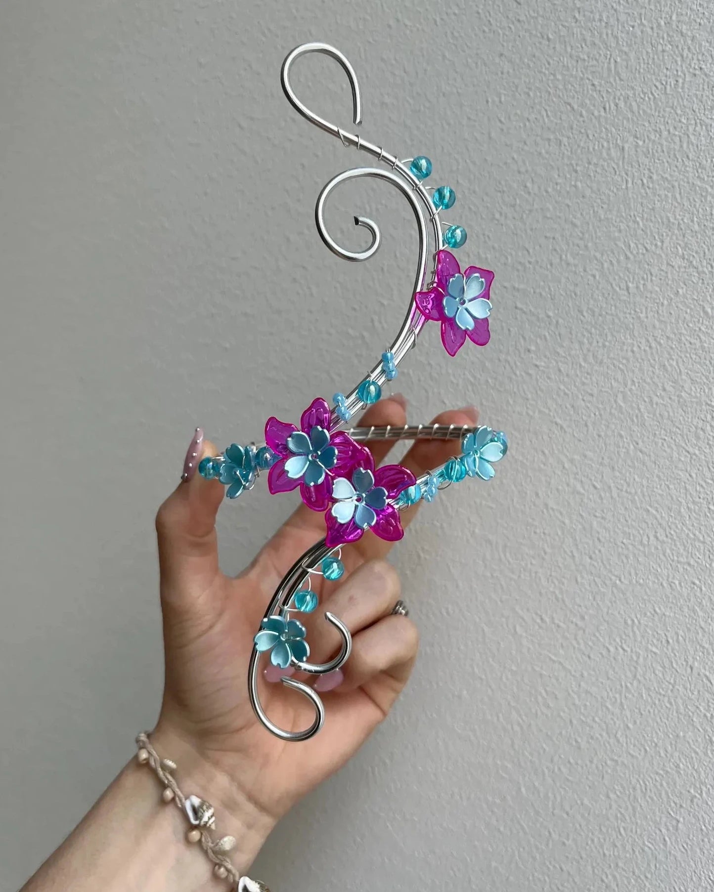 Oberarmreif Silber 'Jessy' – Handgemachter Fairycore Arm Cuff