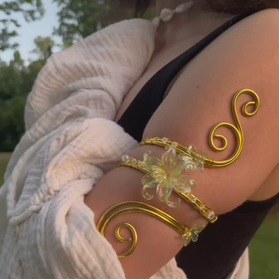 Fairycore Arm Cuff with Outfit and Model