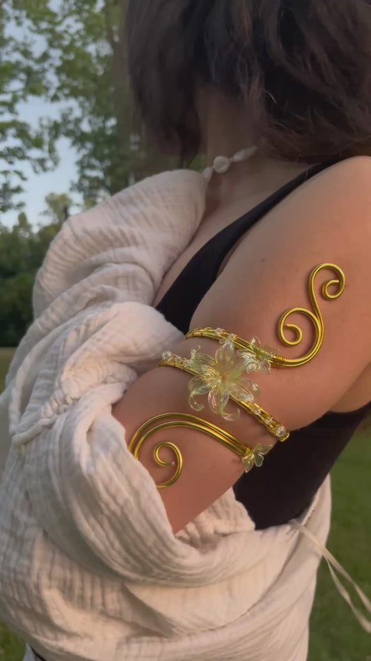 Fairycore Arm Cuff with Outfit and Model