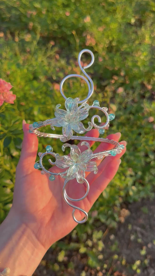 Oberarmreif Silber 'Oksana' – Handgemachter Fairycore Arm Cuff Jewelry