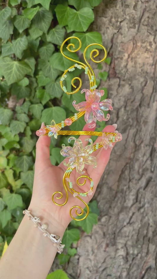 Oberarmreif Gold 'Ivy' – Handgemachter Fairycore Arm Cuff Jewelry